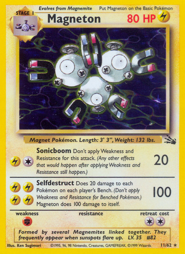 Fossil set Holo Magneton #11/62 unlimited